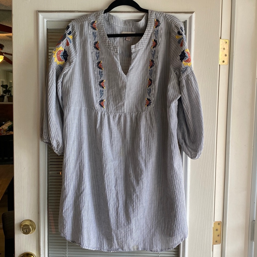 Long Sleeve Peasant Dress